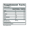 Supplement facts displaying nutritional information for MSM powder from No Boundaries Health and Wellness