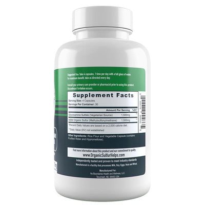 Glucosamine MSM Supplement Facts