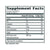 Supplement facts displaying nutritional information for MSM powder from No Boundaries Health and Wellness